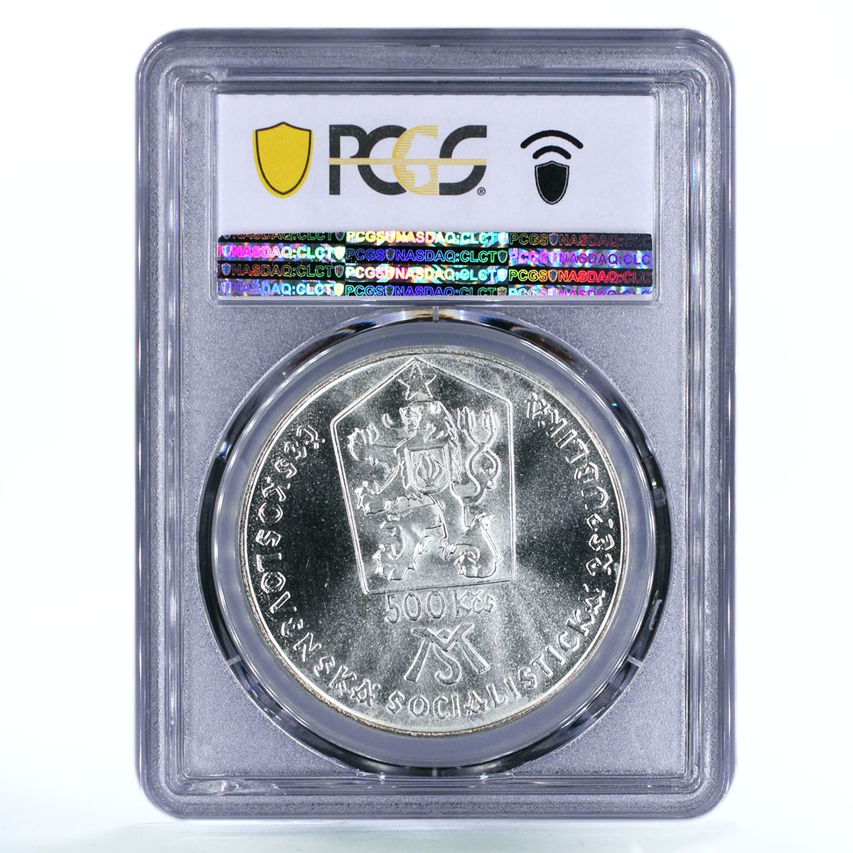 Czechoslovakia 500 korun Birthday of Matica Slovenska MS67 PCGS silver coin 1988