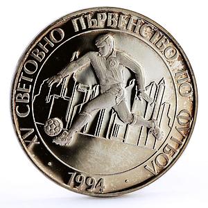 Bulgaria 100 leva Football World Cup in the USA Player proof silver coin 1993