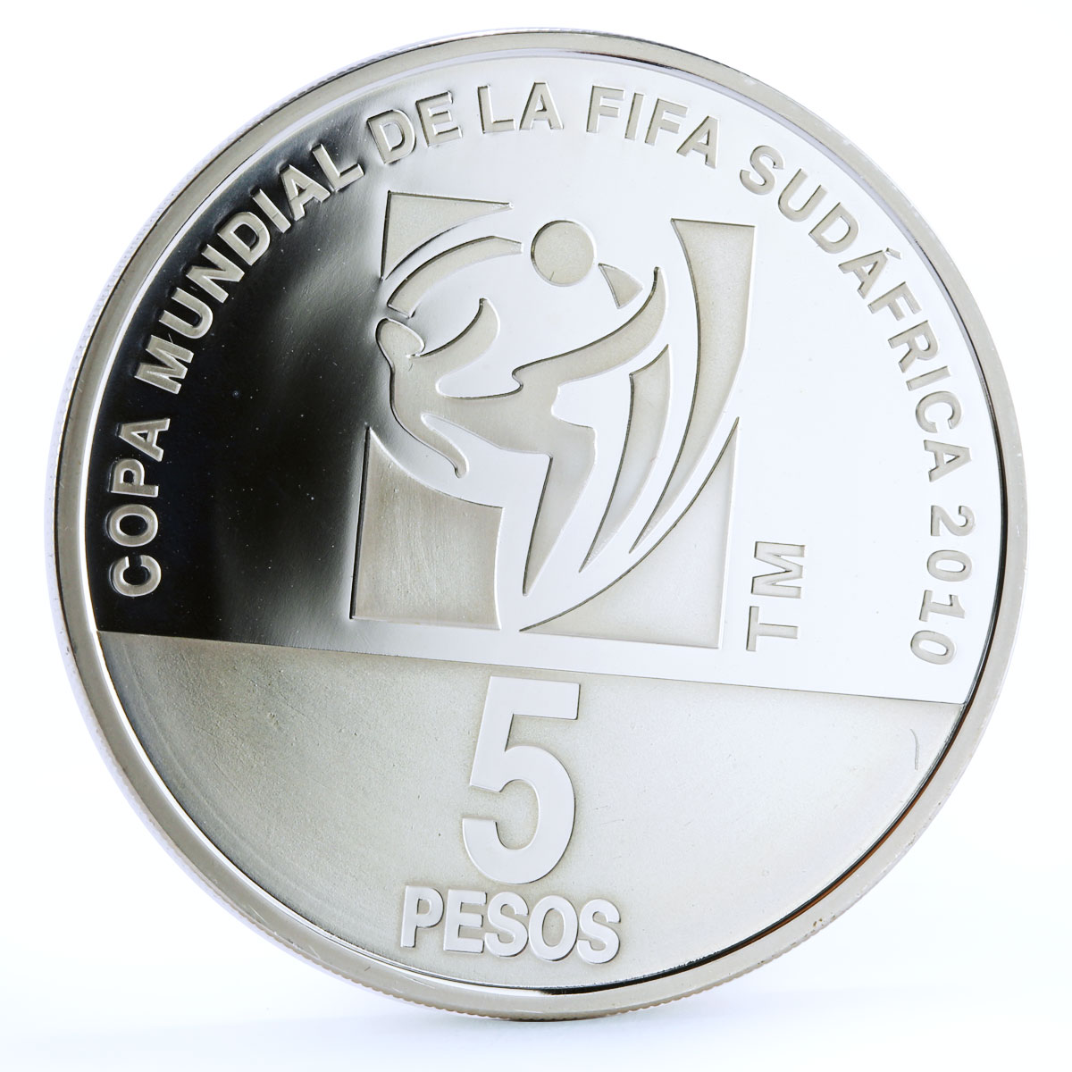 Argentina 5 pesos Football World Cup in South Africa Players silver coin 2010