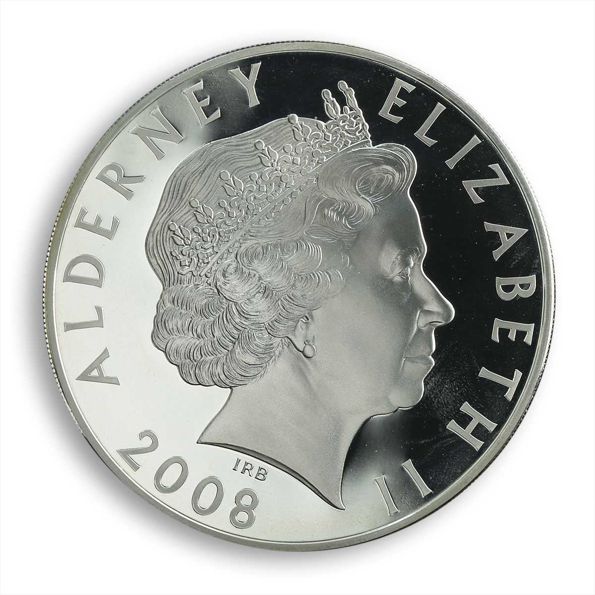 Alderney,10 Pound, CONCORDE 5th Anniversary, 5oz Silver, Proof, Royal Mint, 2008