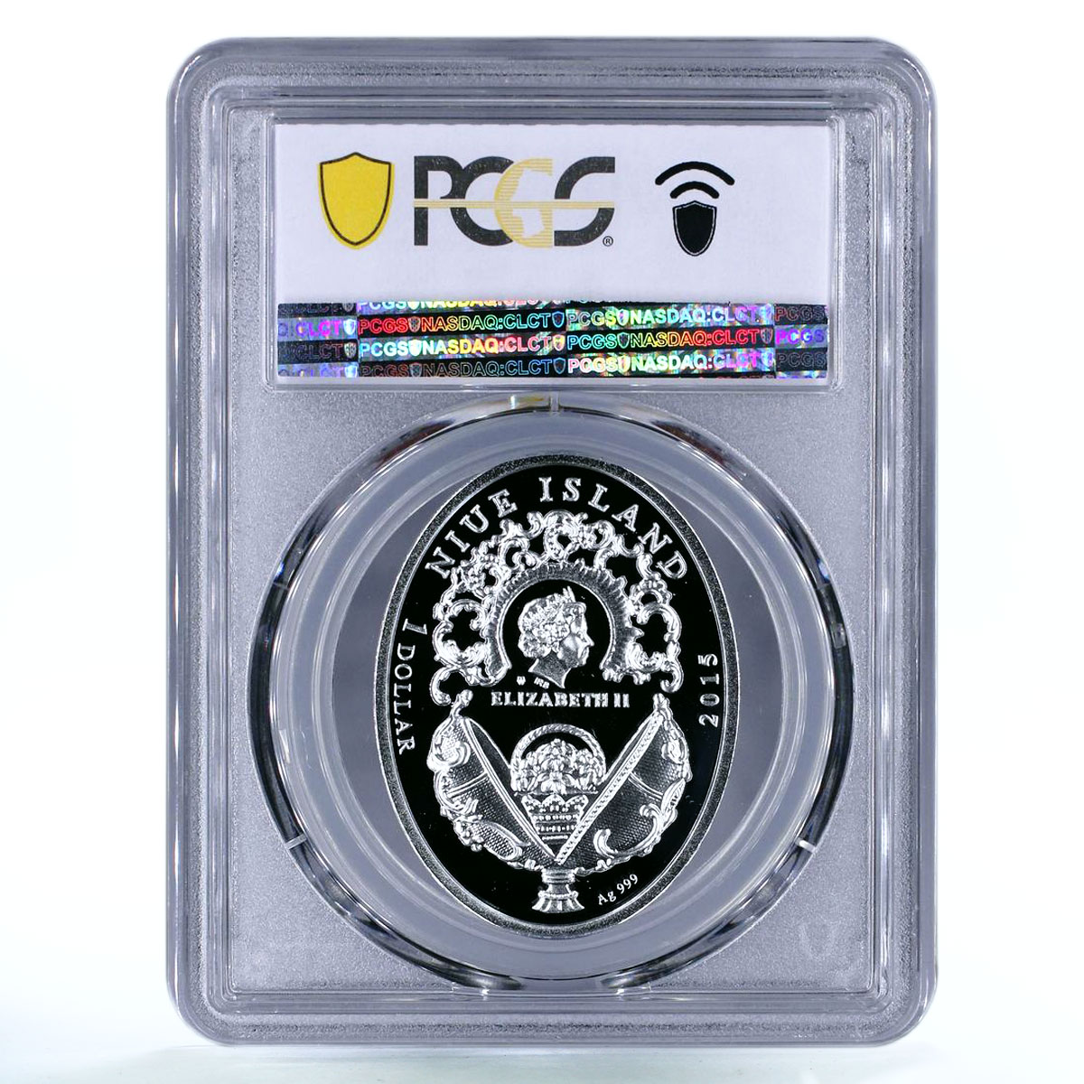 Niue 1 dollar Transib Imperial Faberge Egg Train Art PR70 PCGS silver coin 2015