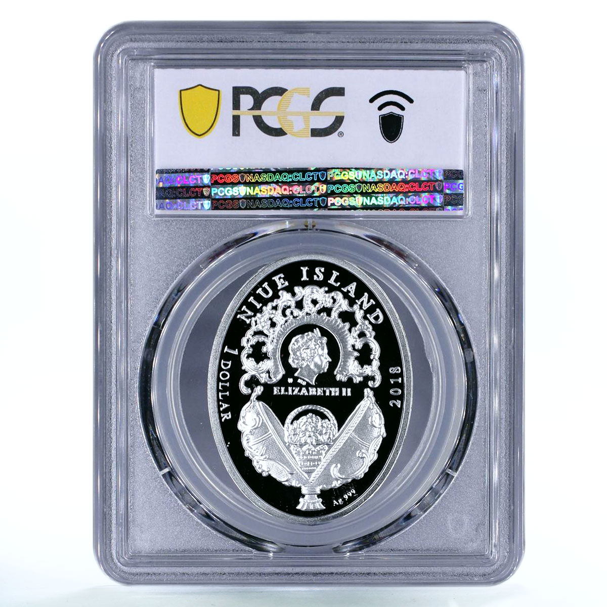 Niue 1 dollar Imperial Mosaic Faberge Egg Art PR70 PCGS silver coin 2018