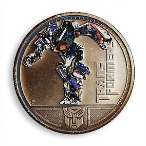 Tuvalu $1 Transformers III Optimus Prime 1oz Silver Coloured Coin 2011