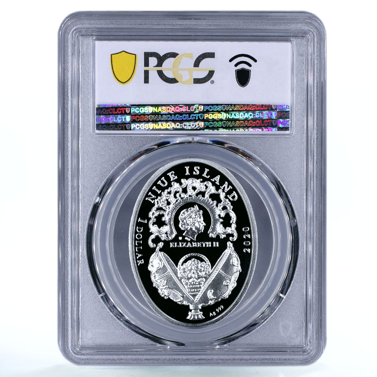 Niue 1 dollar Empire Nephrite Faberge Egg Royal Family PR70 PCGS Ag coin 2020