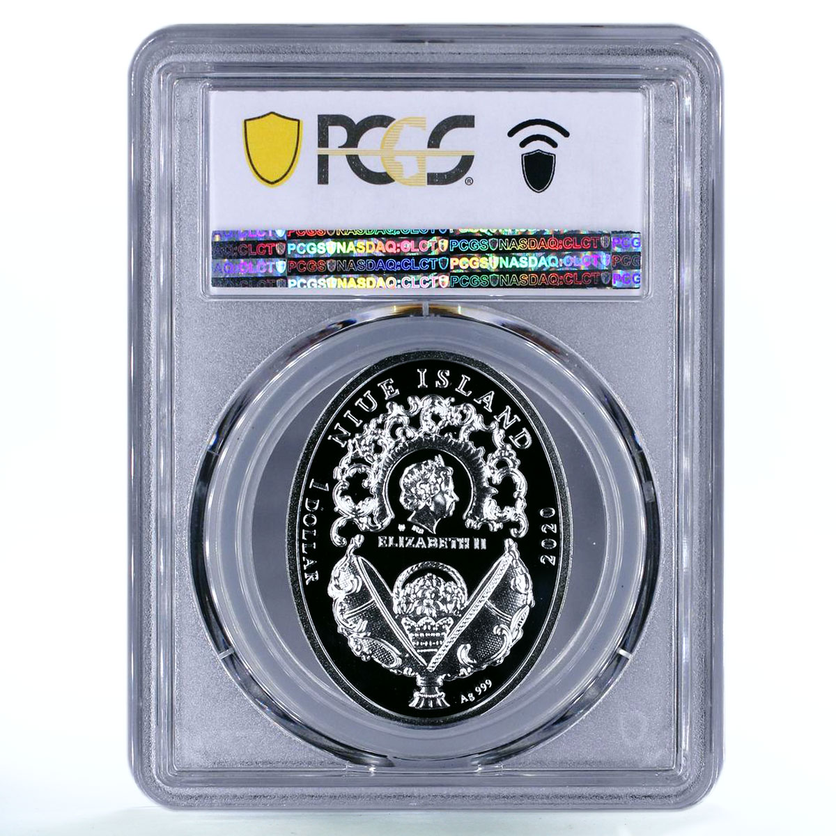 Niue 1 dollar Duchess of Marlborough Faberge Egg Art PR69 PCGS silver coin 2020