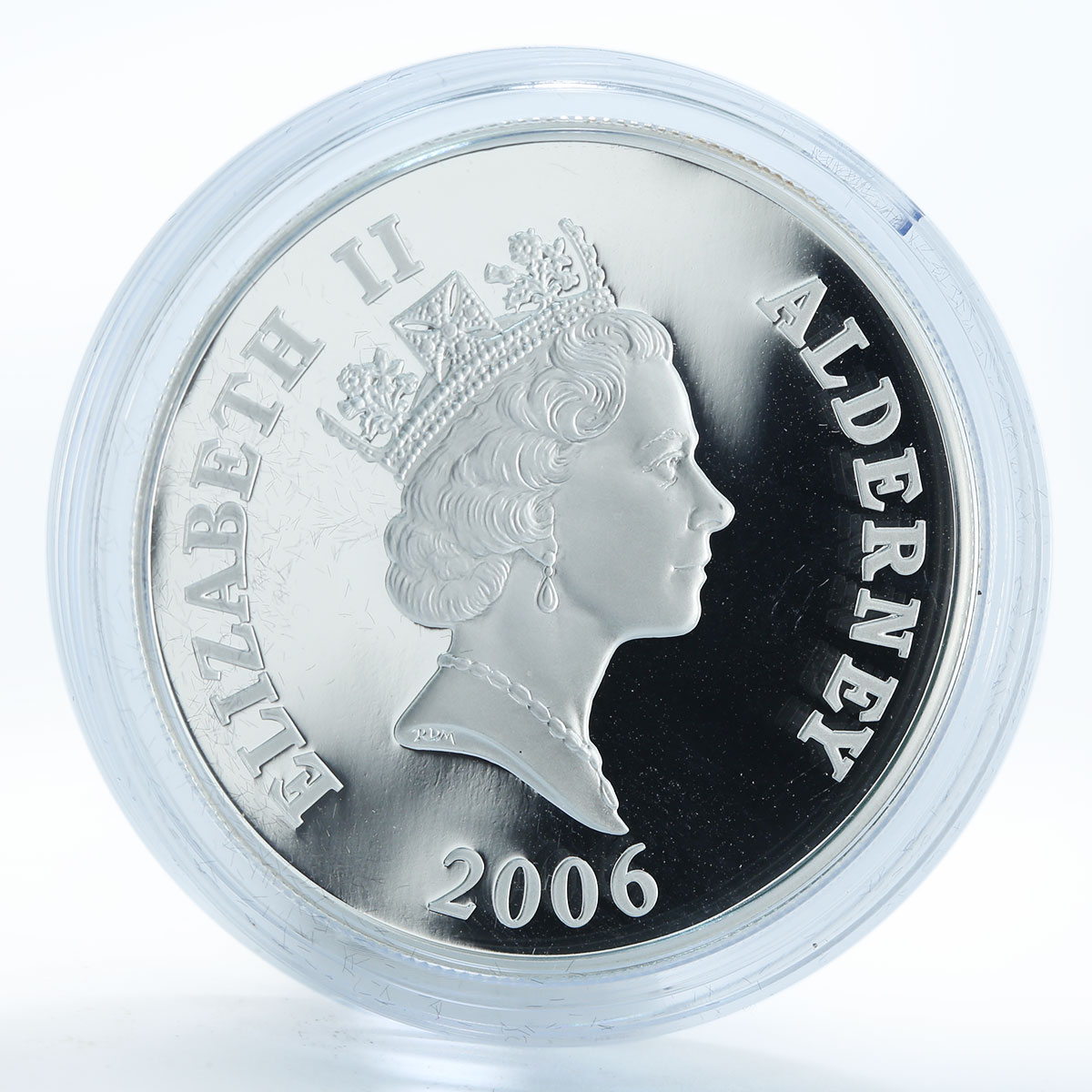 Alderney, 5 Pounds, William Shakespeare, silver proof coin 2006
