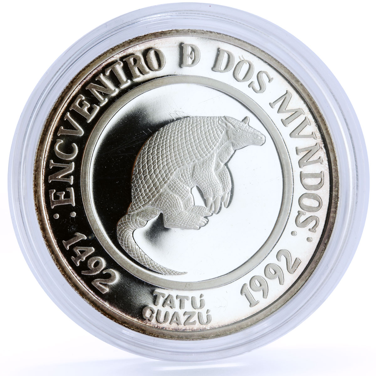 Argentina 25 pesos Ibero America Giant Armadillo Fauna Animals silver coin 1994