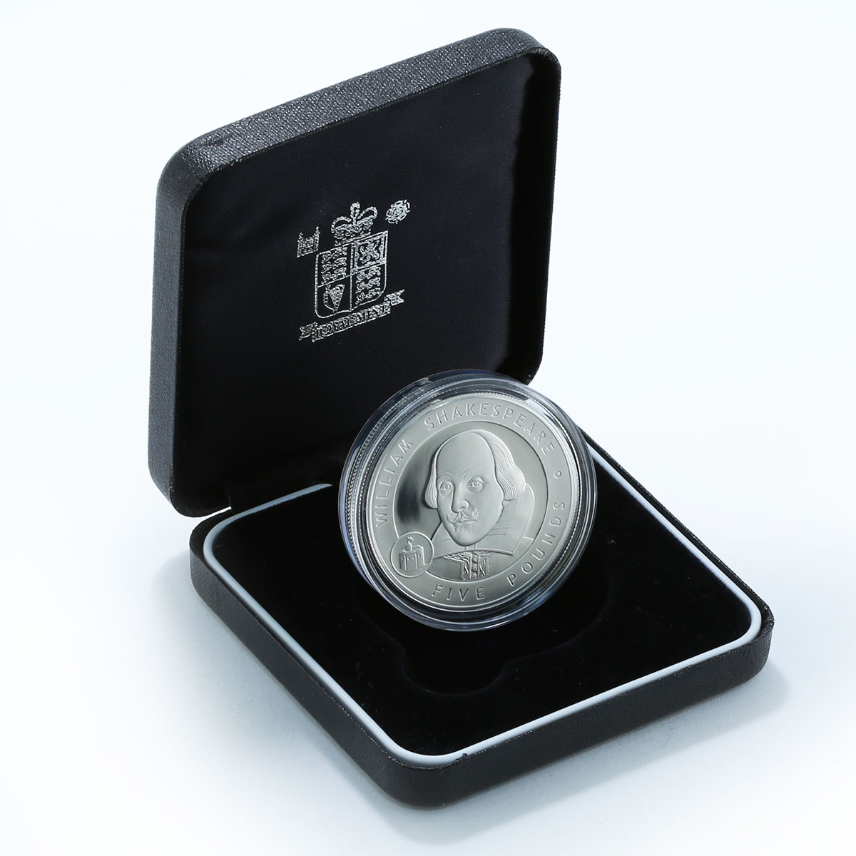 Alderney, 5 Pounds, William Shakespeare, silver proof coin 2006