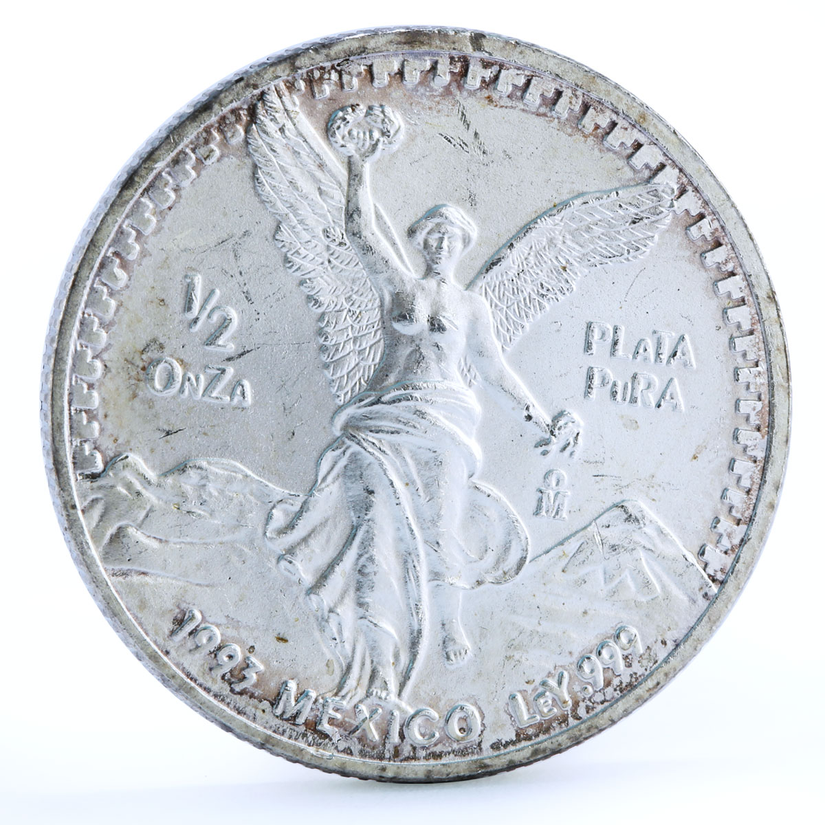 Mexico set of 5 coins Libertad Angel of Independence Freedom silver coins 1993