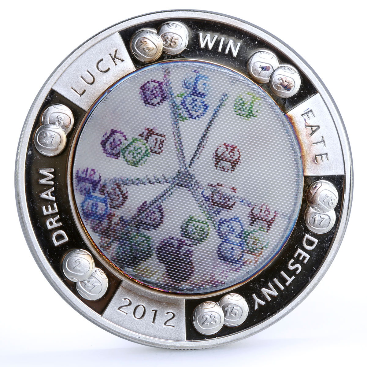 Niue 2 dollars Fortune Dream Luck Fate Destiny silver coin 2012