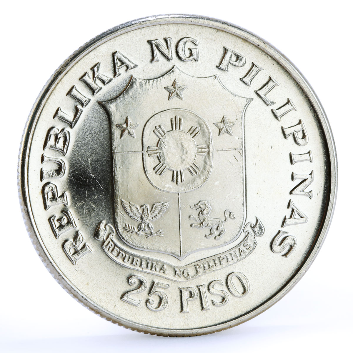 Philippines 25 piso 25th Anniversary of Central Bank silver coin 1974