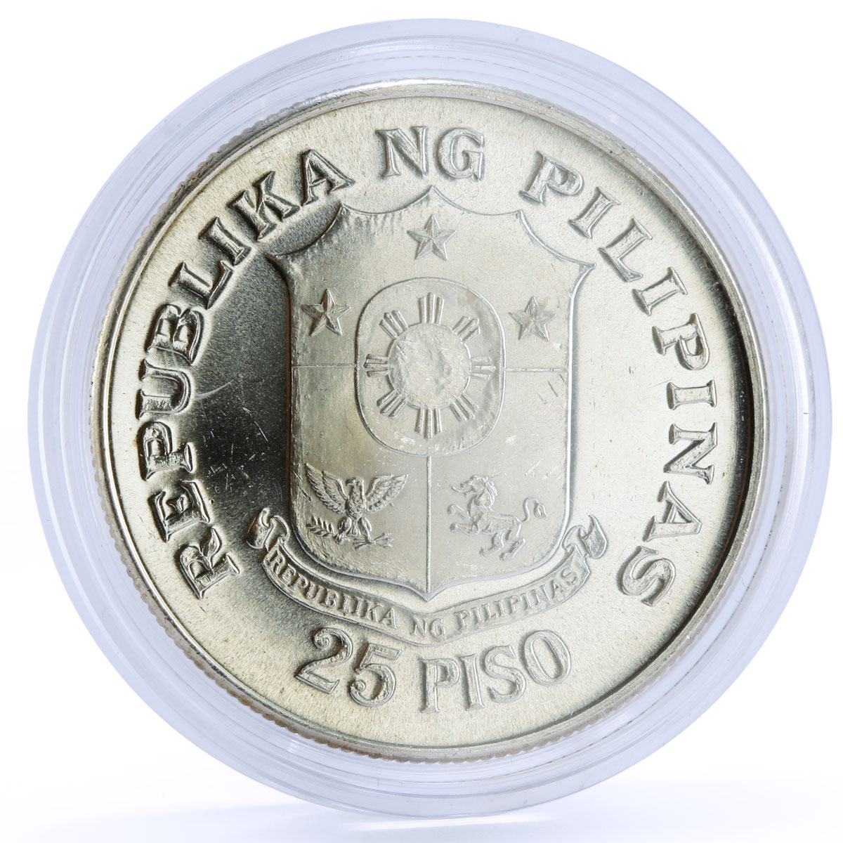 Philippines 25 piso 25th Anniversary of Central Bank silver coin 1974
