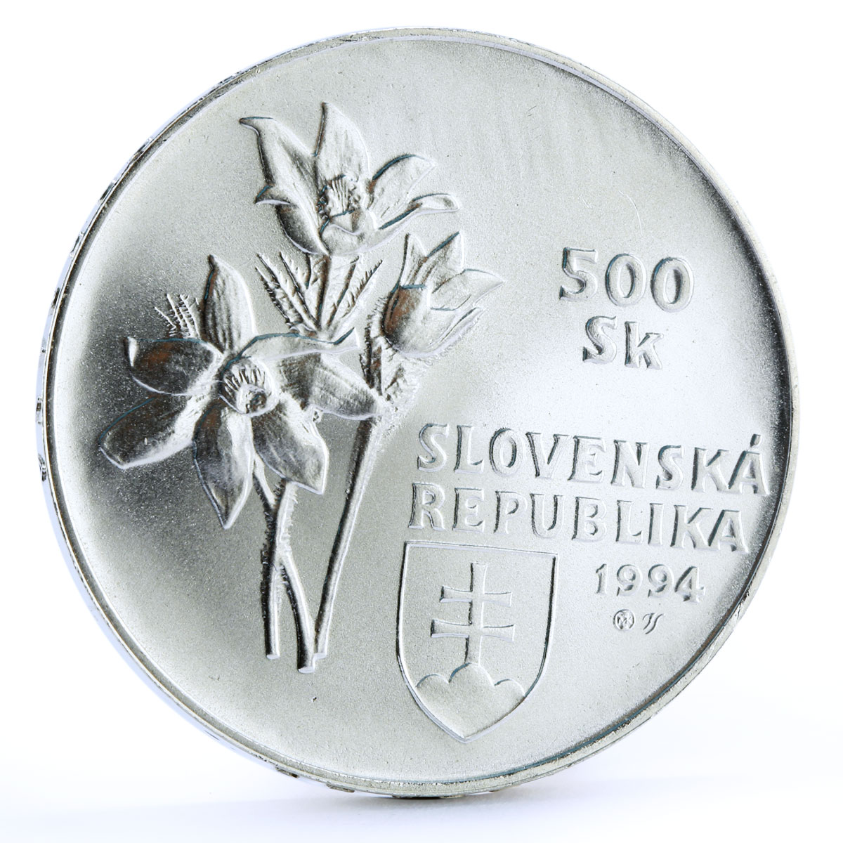 Slovakia 500 korun National Park Forest Slovensky Raj Landscape silver coin 1994