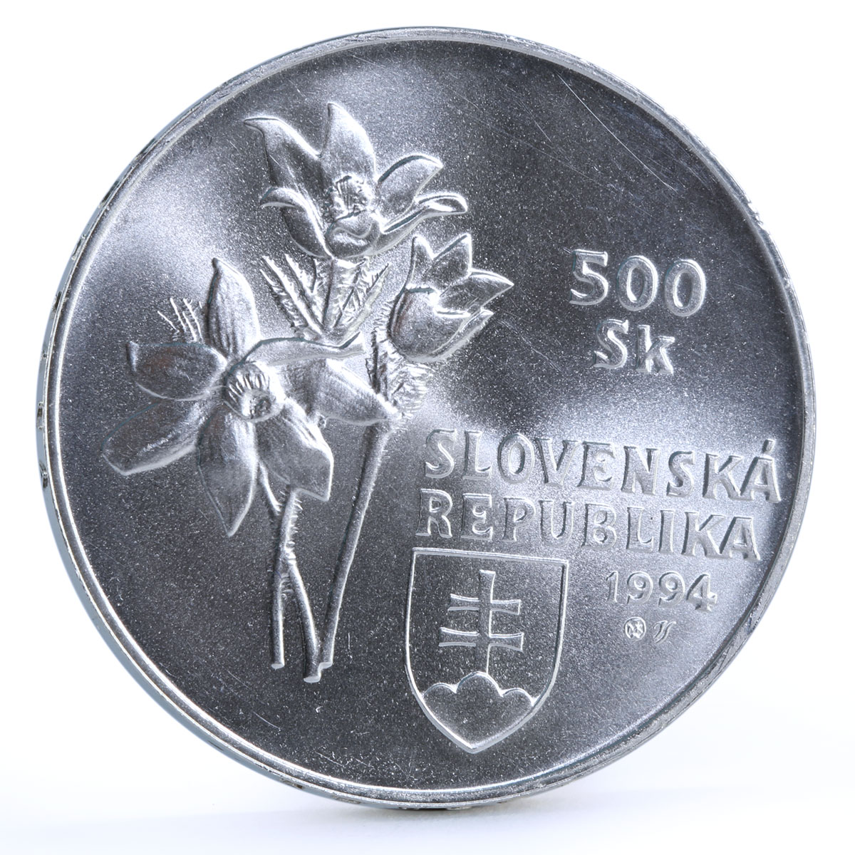 Slovakia 500 korun National Park Forest Slovensky Raj Landscape silver coin 1994