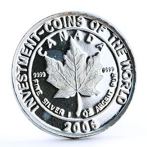 Malawi 5 kwacha Investment Coins Canada Maple Leaf proof silver coin 2008