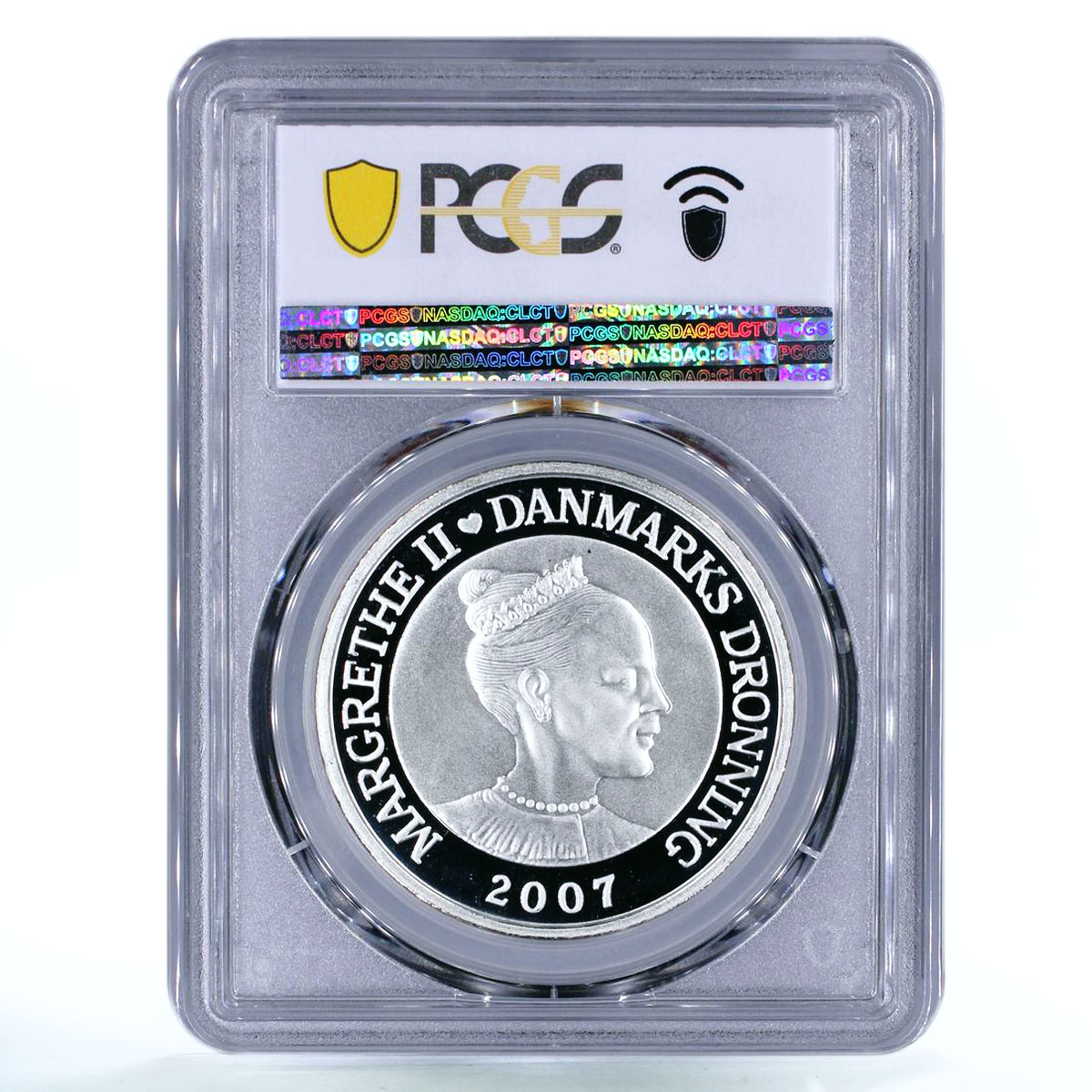 Denmark 100 kroner Endangered Wildlife Polar Bear Fauna PR70 PCGS Ag coin 2007