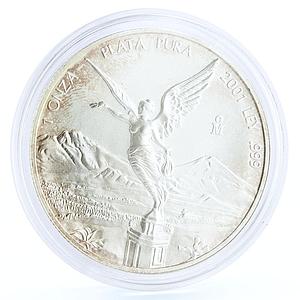 Mexico 1 onza Libertad Angel of Independence silver coin 2001