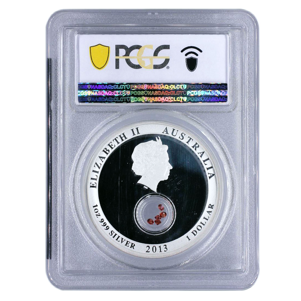 Australia 1 dollar Treasures Garnet Alps House PR69 PCGS silver coin 2013