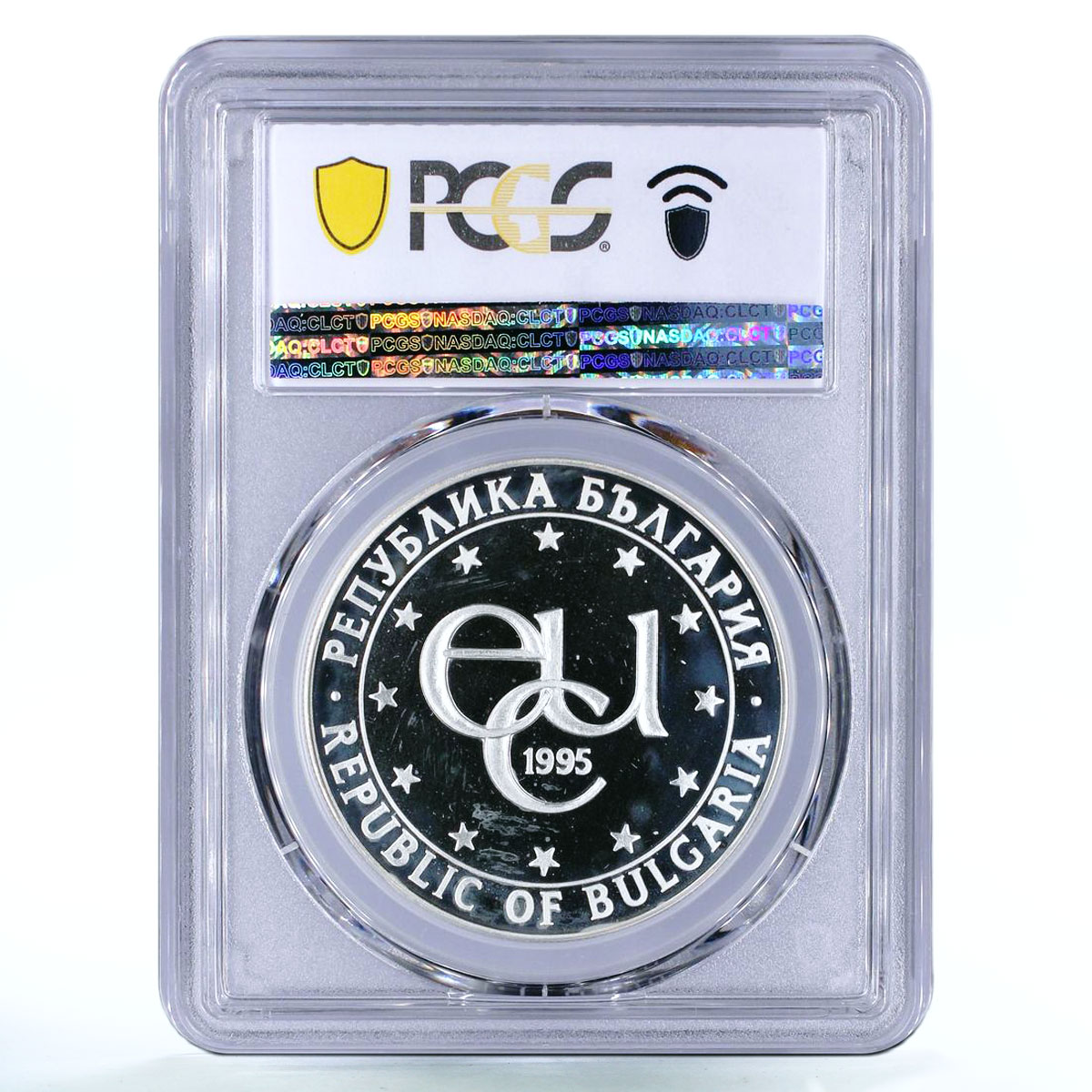 Bulgaria 1000 leva Rozhen Astronomical Observatory PR66 PCGS silver coin 1995