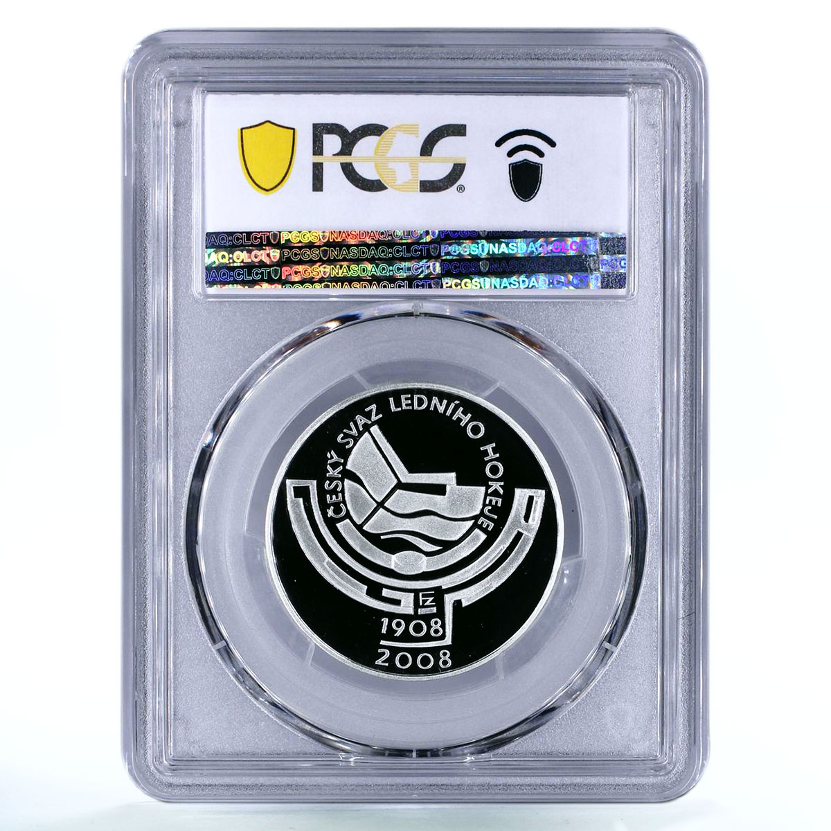 Czech Republic 200 korun National Hockey Association PR70 PCGS silver coin 2008