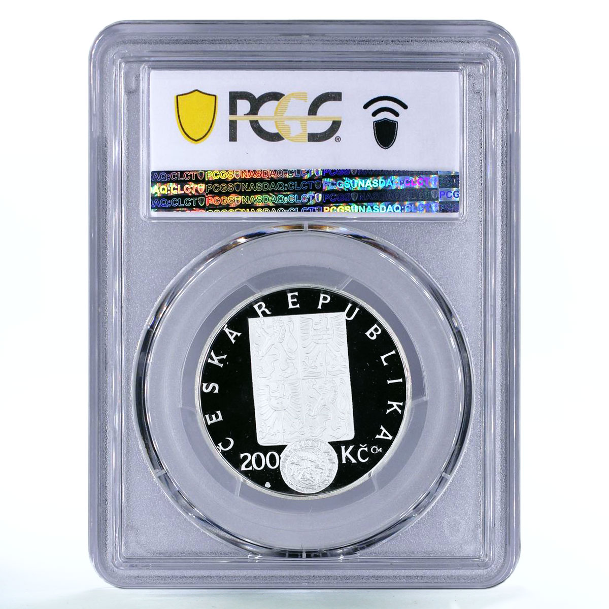 Czech Republic 200 korun Wenceslaus II Currency Reform PR69 PCGS Ag coin 2000
