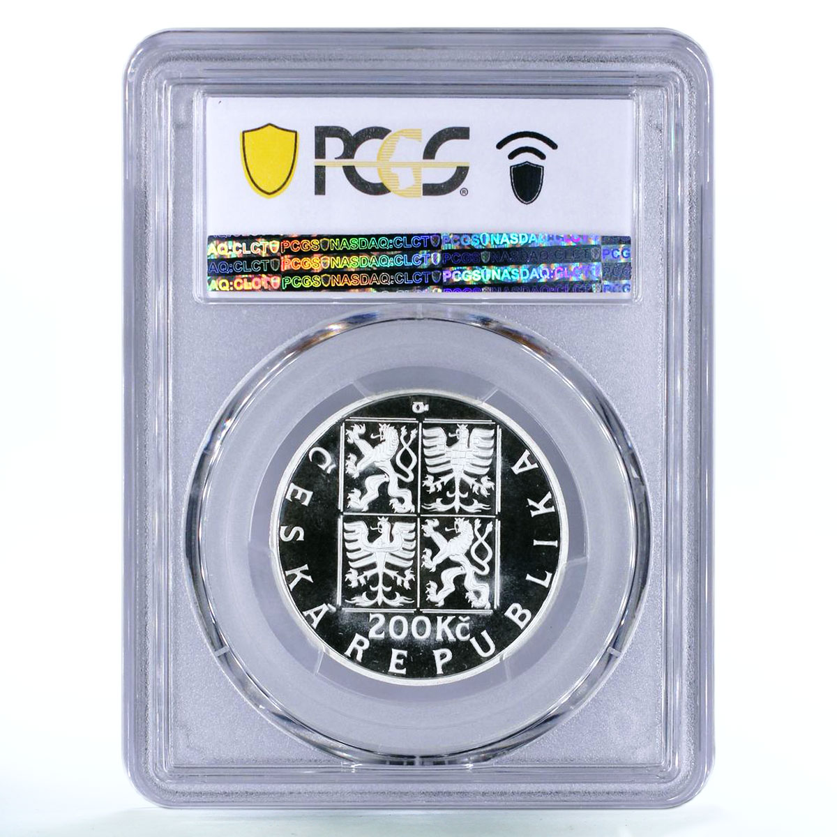 Czech Republic 200 korun King Premysl I Otakar Portrait PR69 PCGS Ag coin 1998