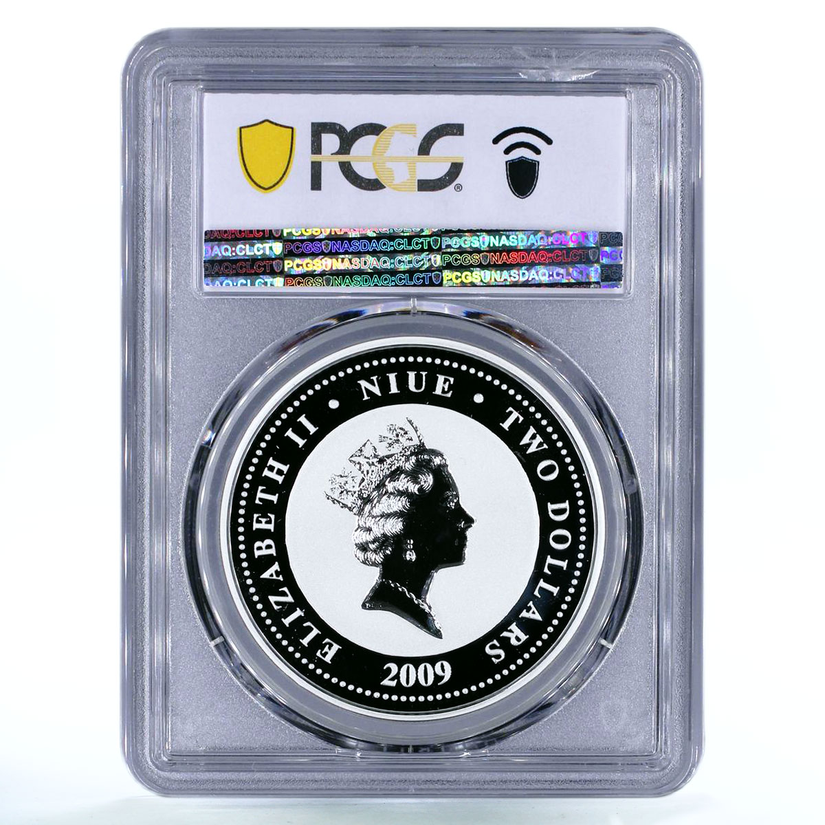 Niue 2 dollars Love is Precious Black Swans Birds PR70 PCGS colored Ag coin 2010