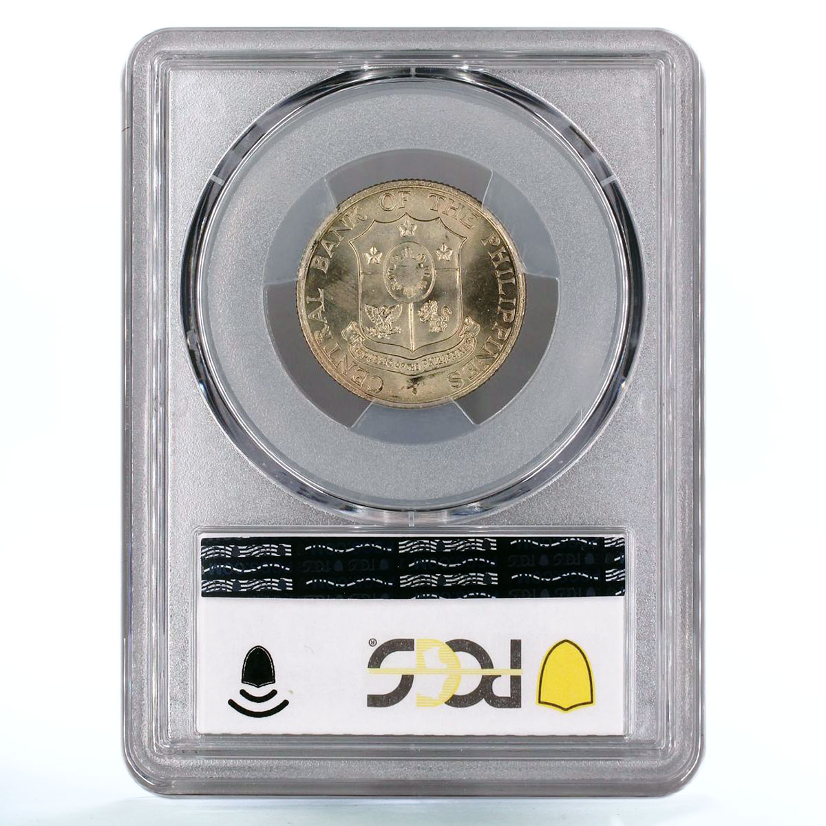 Philippines 25 centavos State Coinage Woman with Hammer MS66 PCGS CuNi coin 1964