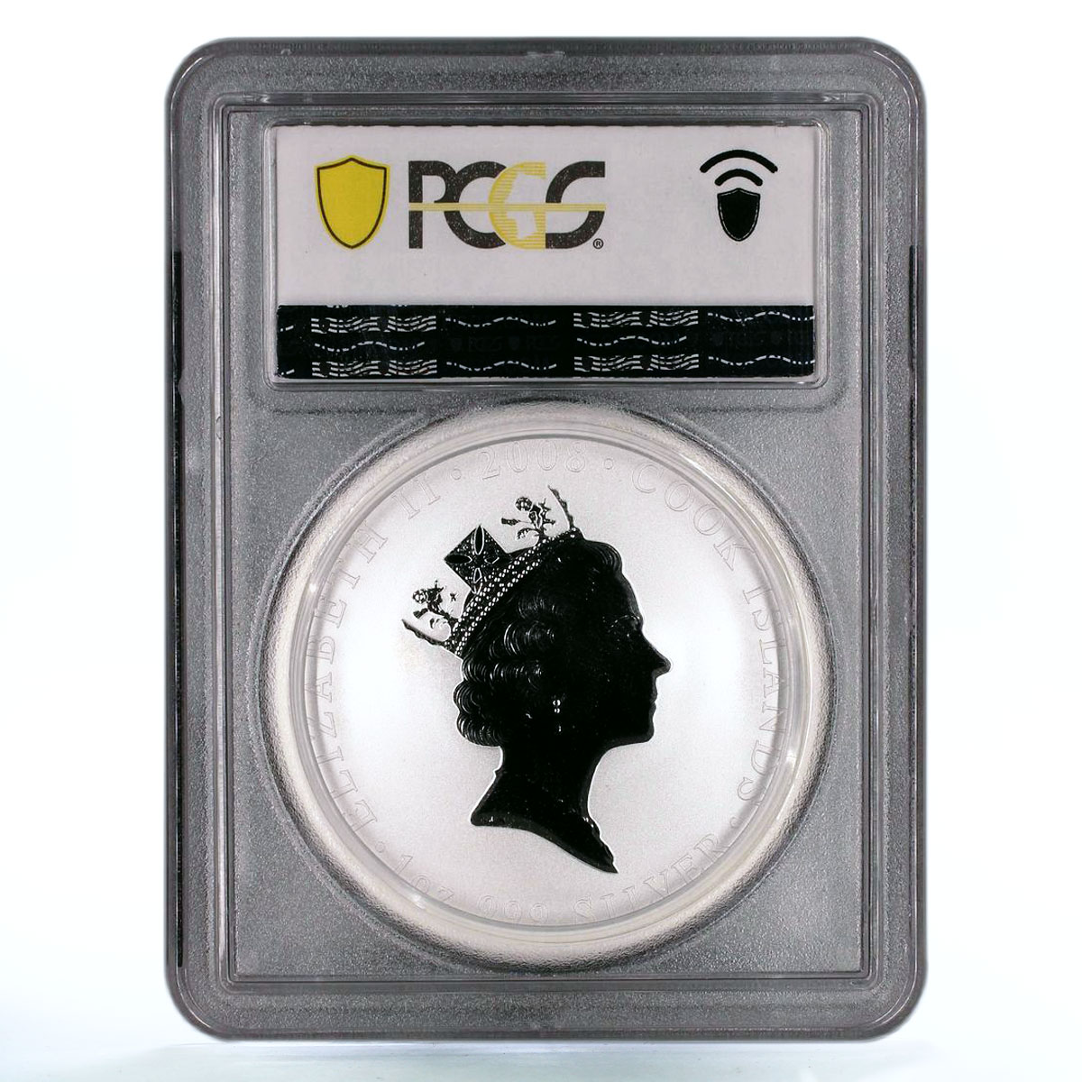 Cook Islands 1 dollar Magnificent Peony Pink Flower PR68 PCGS silver coin 2008