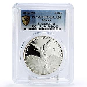 Mexico 1 onza Libertad Angel of Independence PR69 PCGS silver coin 2009