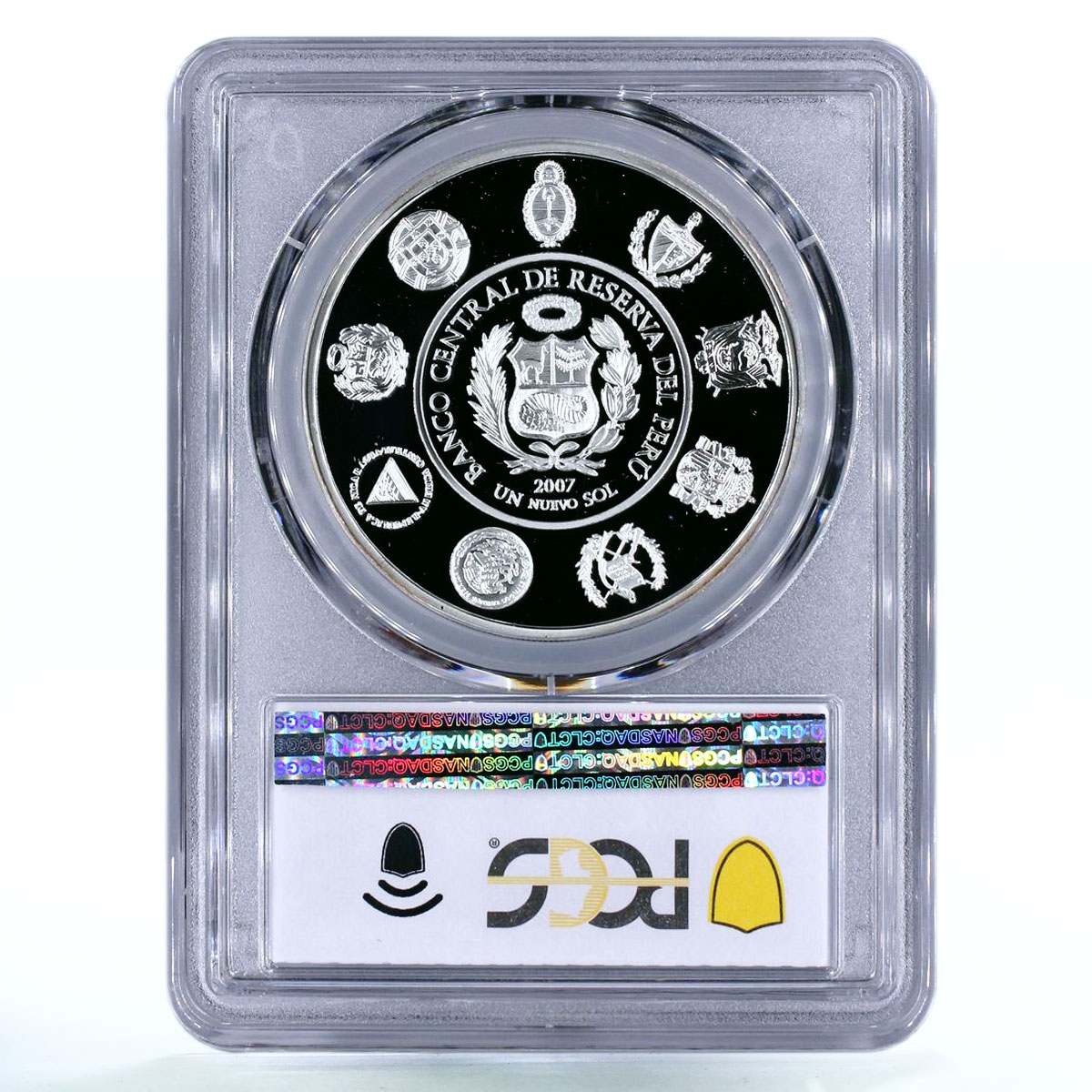 Peru 1 sol Olympic Sports Games Volleyball PR69 PCGS proof silver coin 2007
