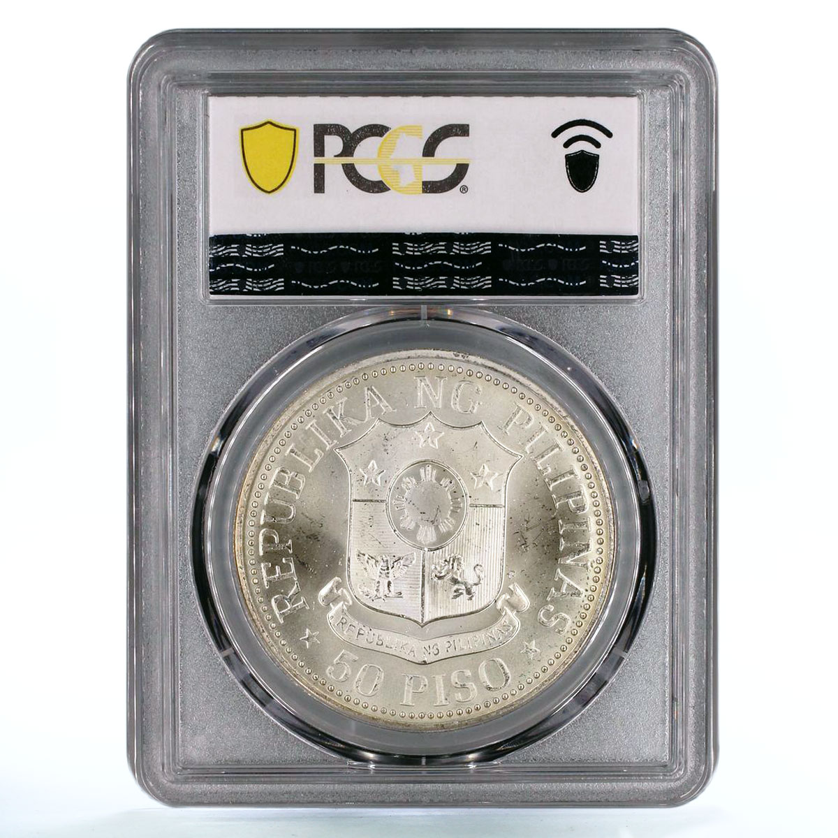 Philippines 50 piso Ferdinand E. Marcos MS64 PCGS silver coin 1975