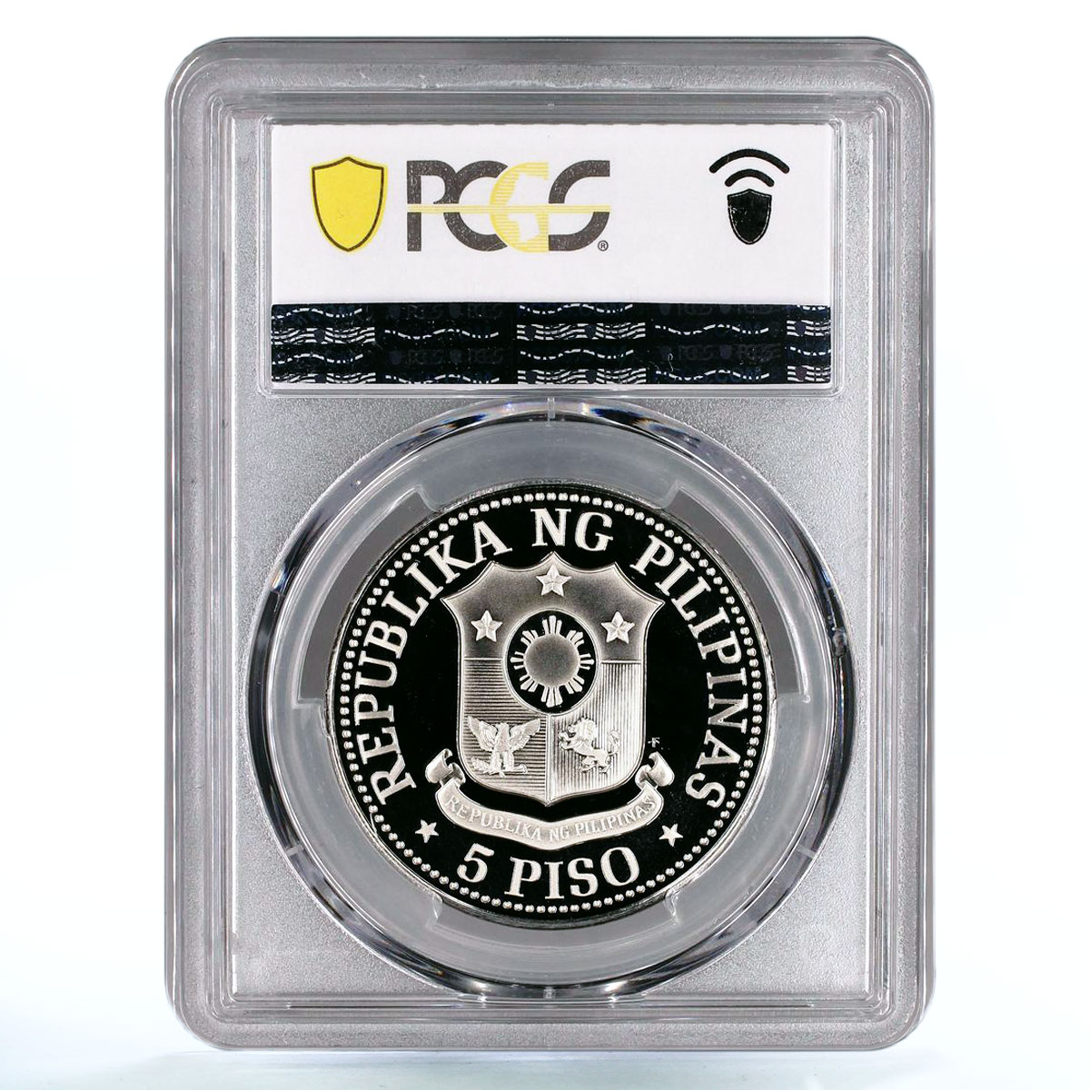 Philippines 5 piso Ferdinand E. Marcos PR69 PCGS nickel coin 1975