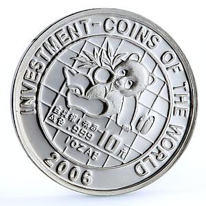 Malawi 5 kwacha Investment Coins Chinese Giant Panda proof silver coin 2006
