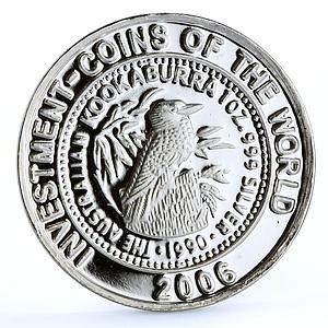 Malawi 5 kwacha Investment Coins Australian Kookaburra proof silver coin 2006