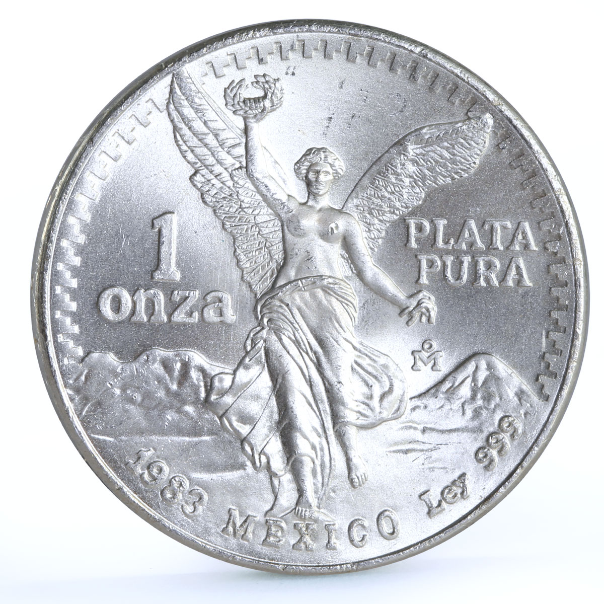 Mexico 1 onza Libertad Angel of Independence silver coin 1983