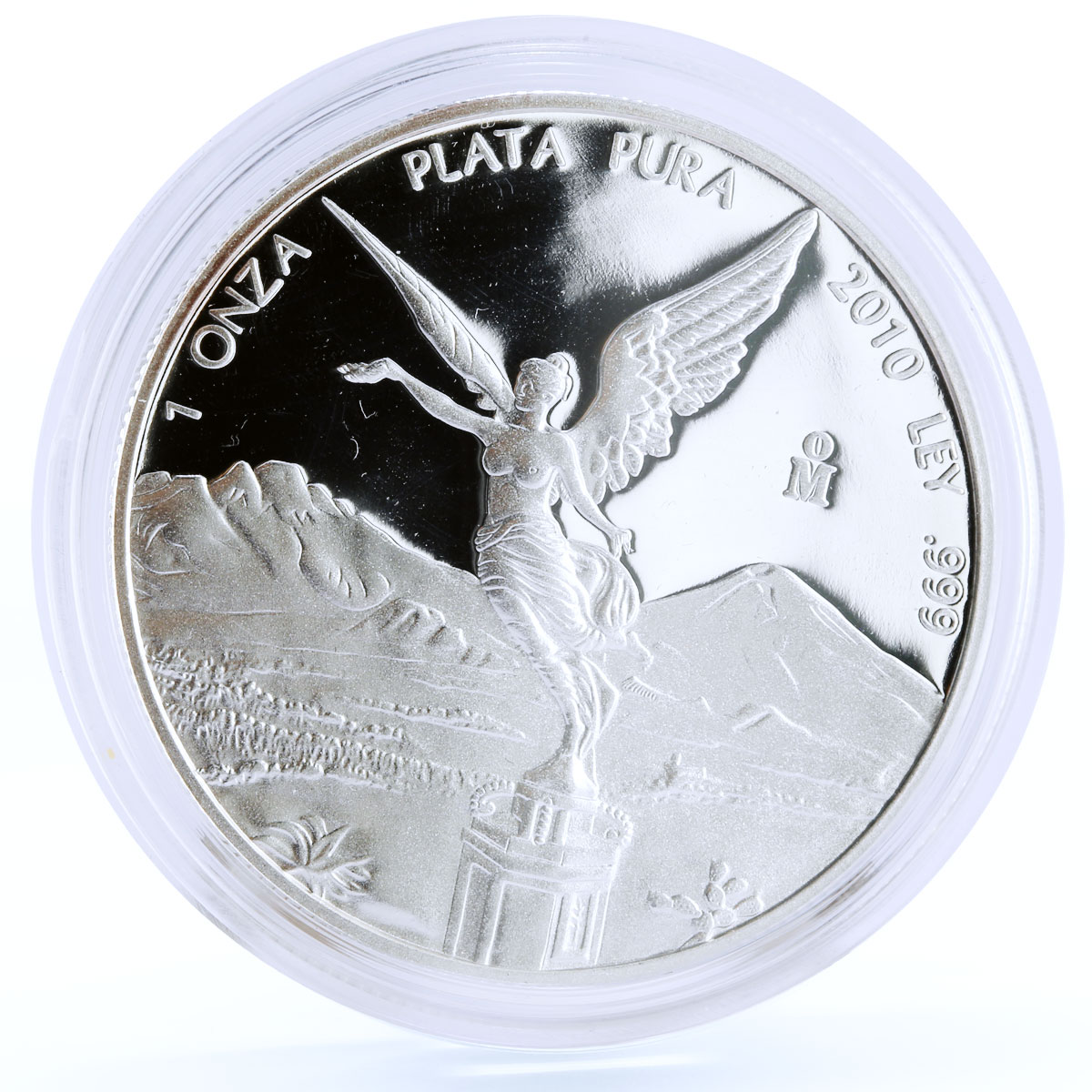 Mexico 1 onza Libertad Angel of Independence proof silver coin 2010