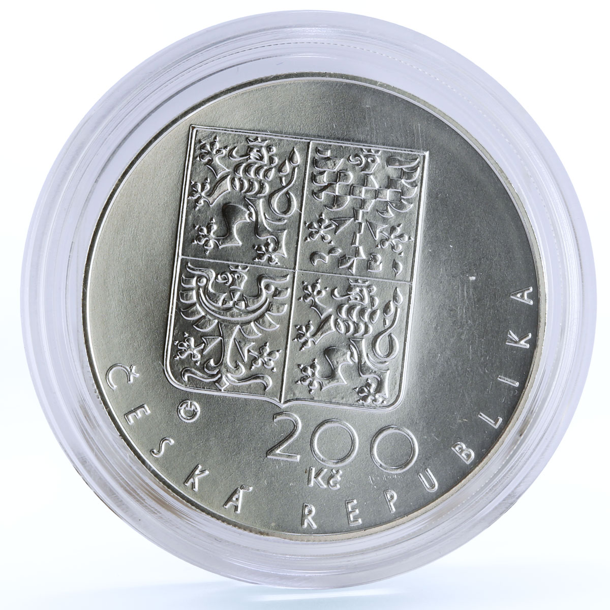 Czech Republic 200 korun St Vitus Cathedral Church Architecture silver coin 1994