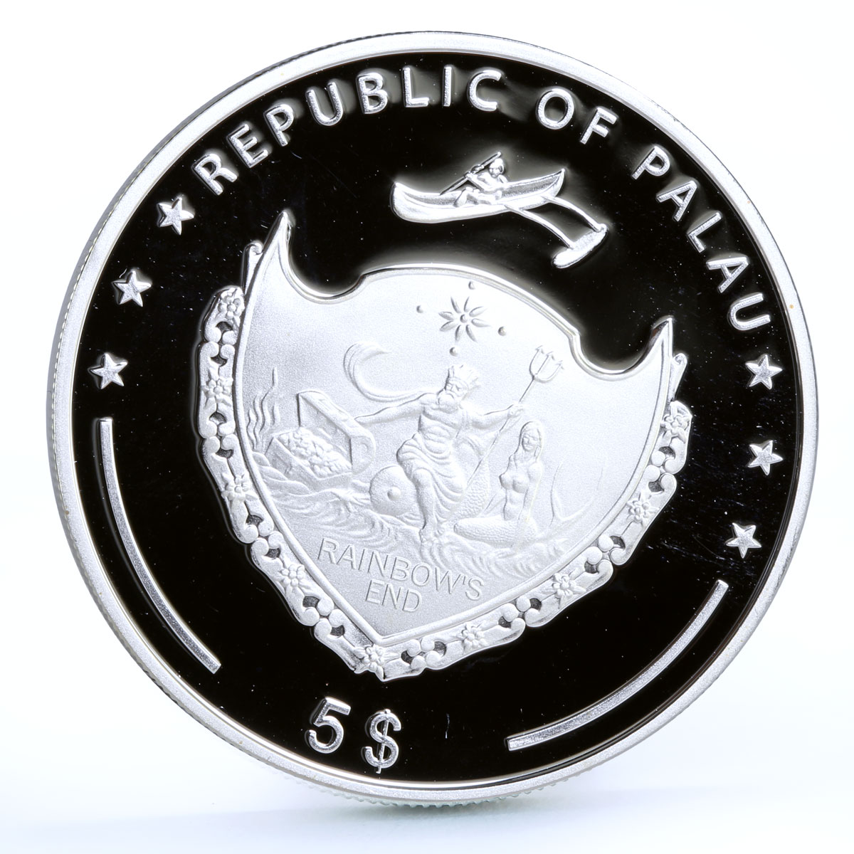 Palau 5 dollars World of Wonders Statue of Liberty Architecture silver coin 2010