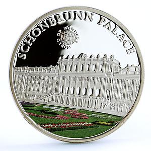 Palau 5 dollars World of Wonders Shonbrunn Palace Architecture silver coin 2011