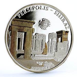 Palau 5 dollars World of Wonders Persepolis Shiraz Architecture silver coin 2011