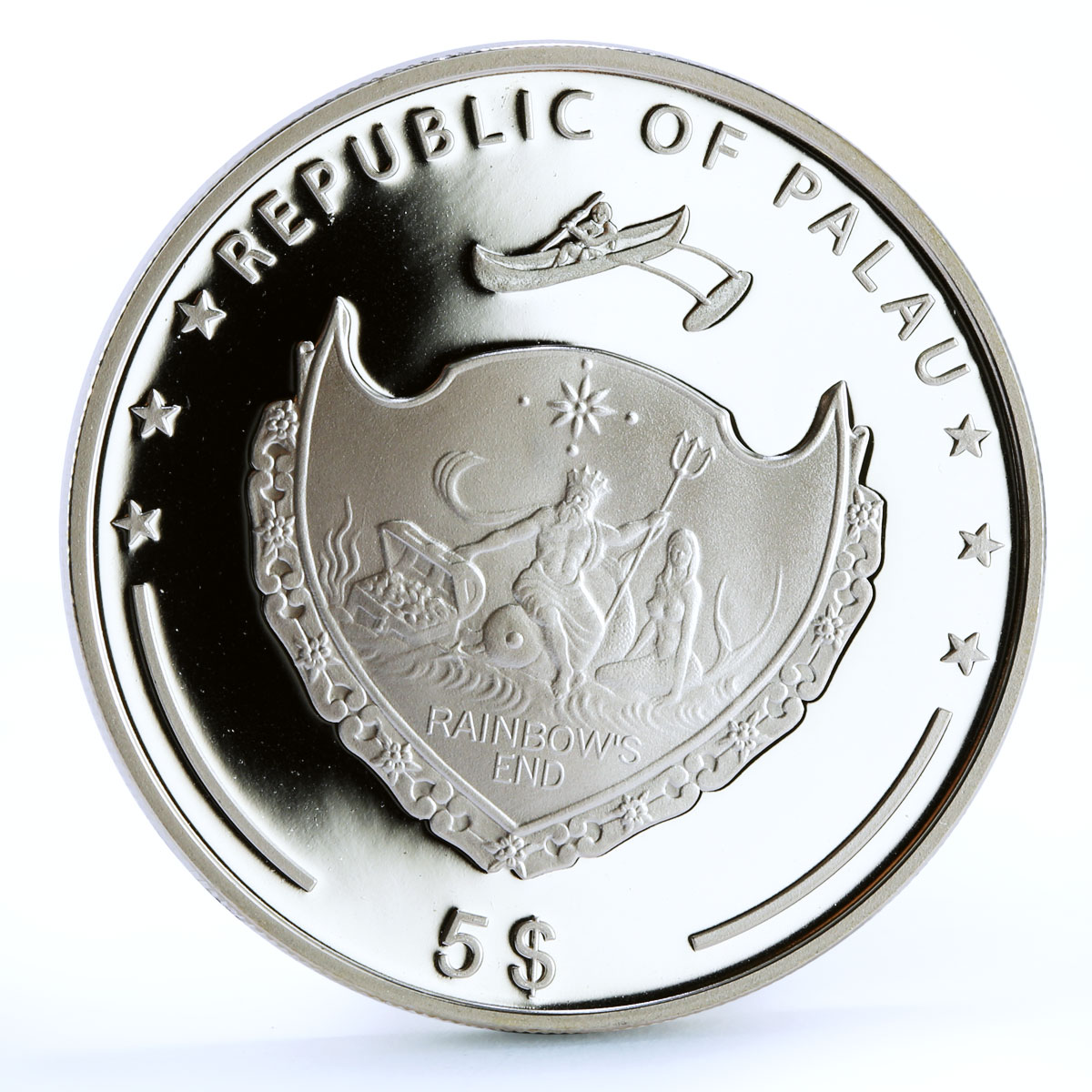 Palau 5 dollars World of Wonders Persepolis Shiraz Architecture silver coin 2011