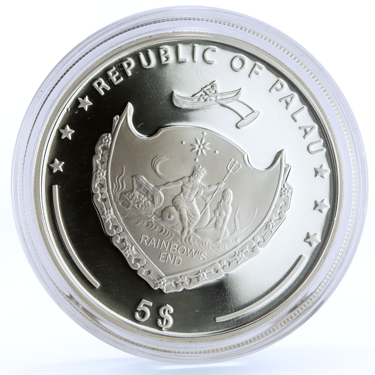 Palau 5 dollars World of Wonders Persepolis Shiraz Architecture silver coin 2011