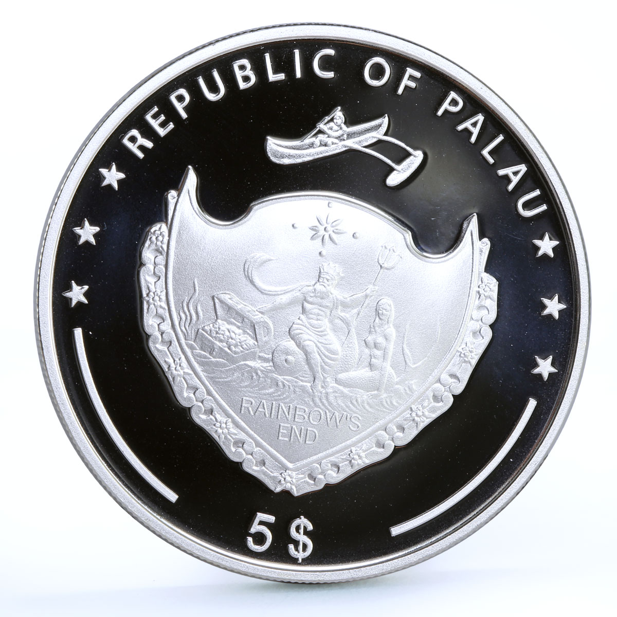 Palau 5 dollars World of Wonders Persepolis Shiraz Architecture silver coin 2011