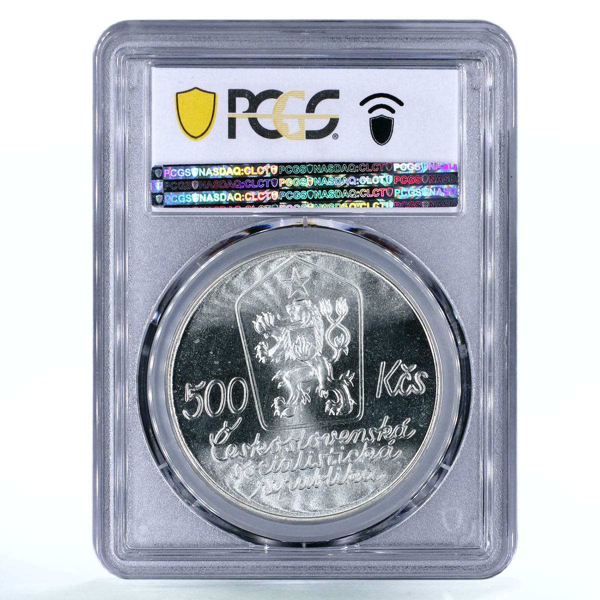 Czechoslovakia 500 korun Painter Josef Lada MS67 PCGS silver coin 1987
