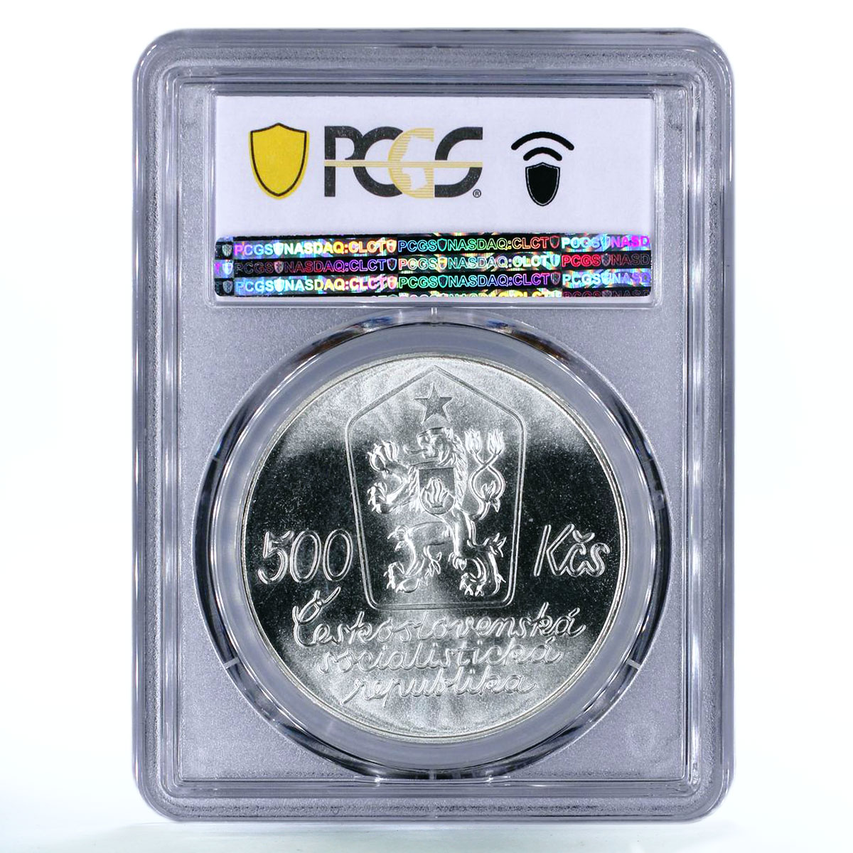 Czechoslovakia 500 korun Painter Josef Lada MS67 PCGS silver coin 1987