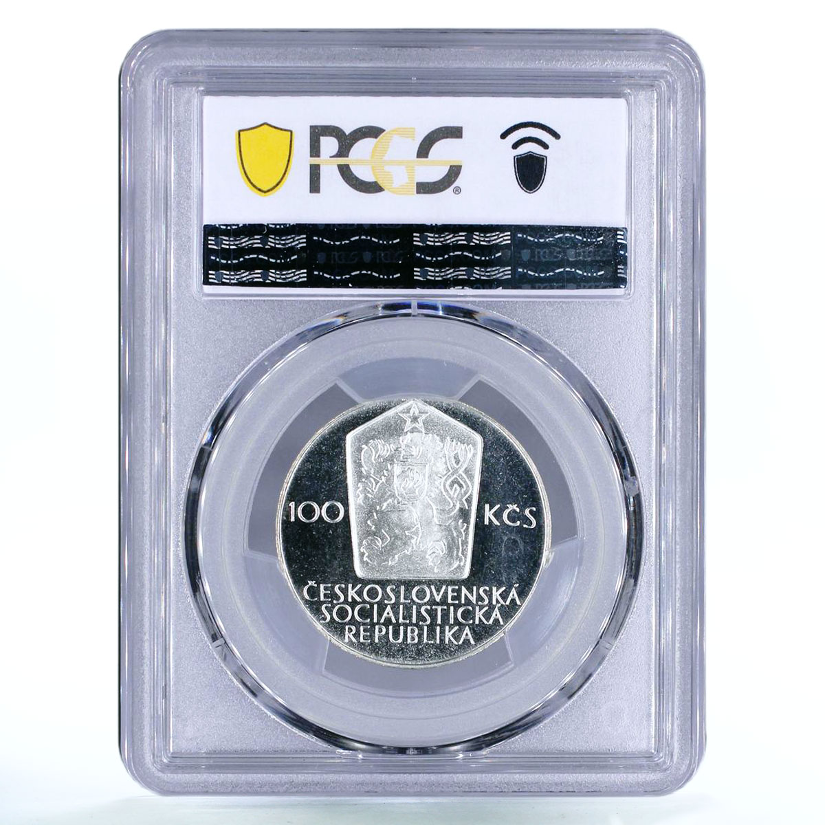 Czechoslovakia 100 korun Spartakiade Games Gymnastics PR68 PCGS silver coin 1980