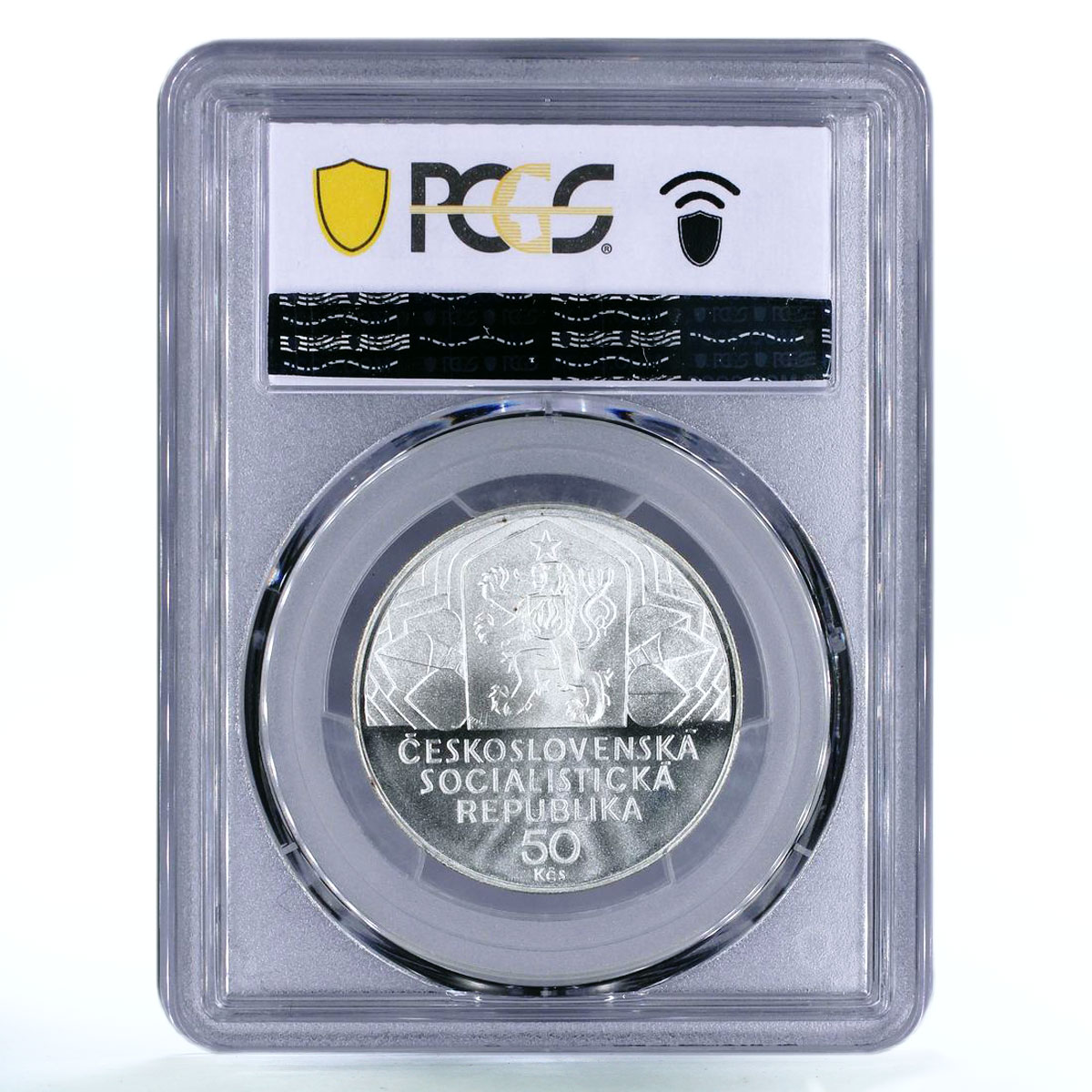 Czechoslovakia 50 korun Politics Communist Party Congress PR69 PCGS coin 1979