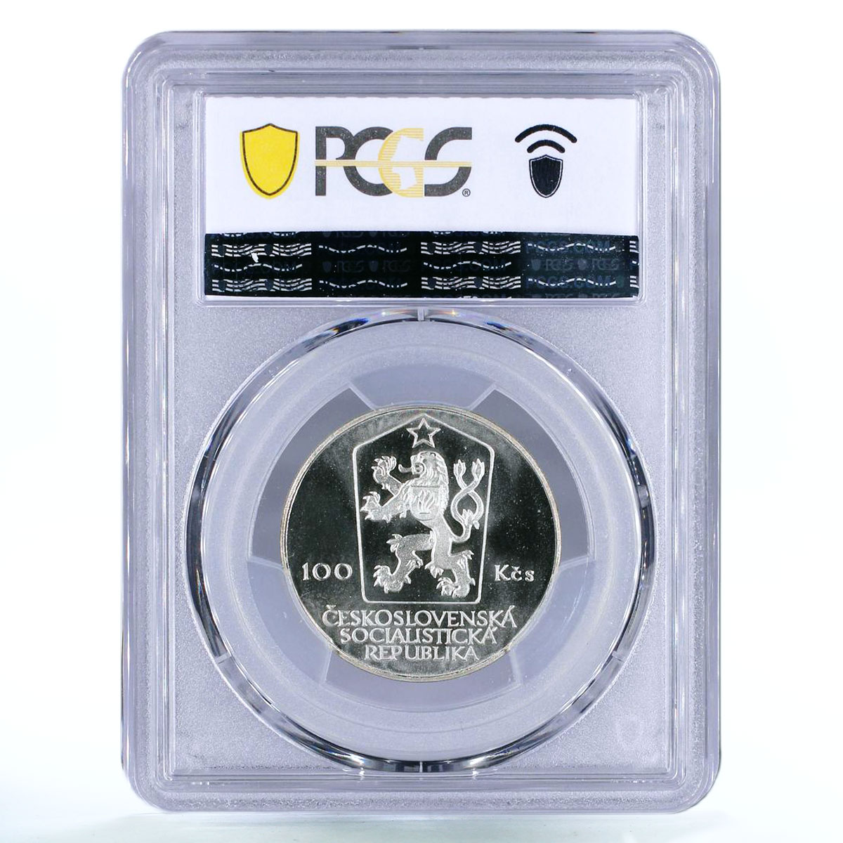 Czechoslovakia 100 korun President Antonin Zapotocky PR69 PCGS silver coin 1984
