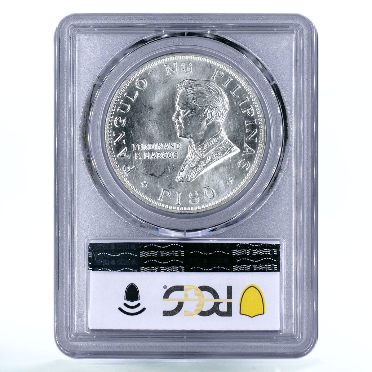 Philippines 1 piso Pope Paul VI Visit MS66 PCGS silver coin 1970